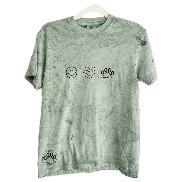 Sage Happiness, Love & Dogs Relaxed Short Sleeve