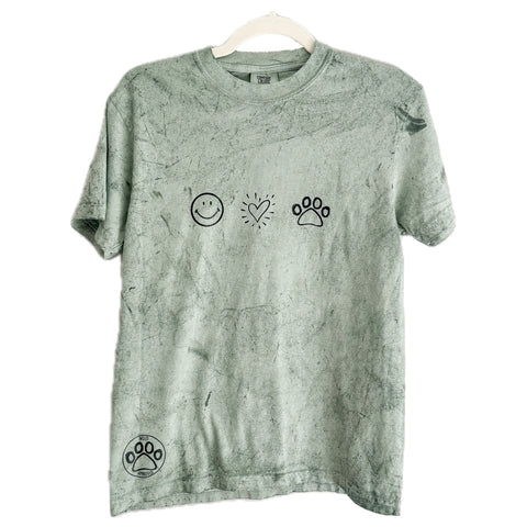 Sage Happiness, Love & Dogs Relaxed Short Sleeve