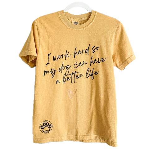 Sunflower "I work hard" Relaxed Short Sleeve