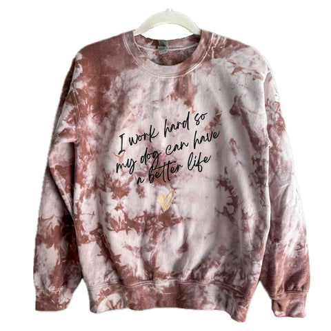 Sahara "I Work Hard" Classic Crewneck Sweatshirt