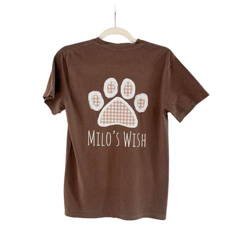 Espresso Gingham Relaxed Short Sleeve