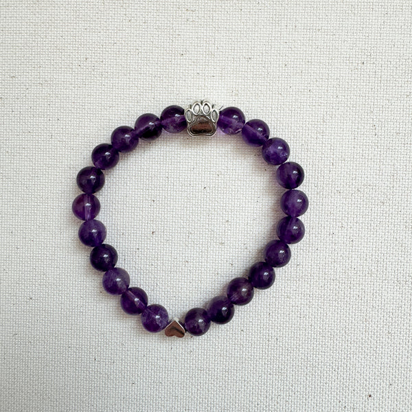 Plum Marble Milo's Wish Bracelet
